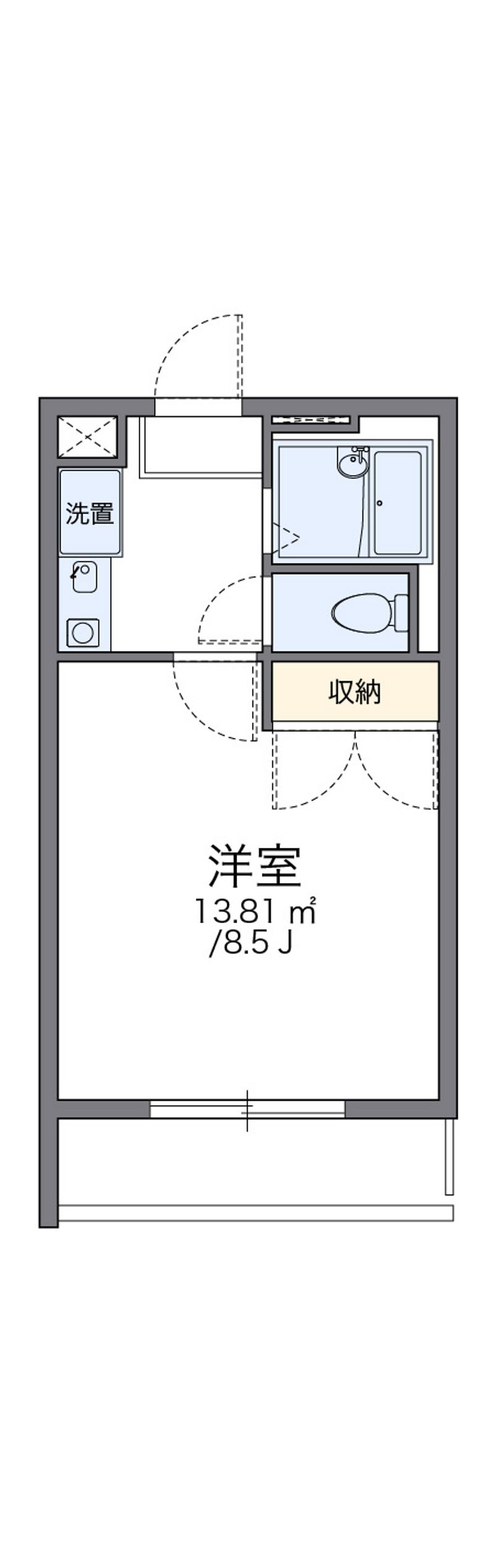 レオパレスアール 間取図
