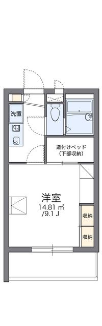 レオパレスグリーンヒルズ 間取図