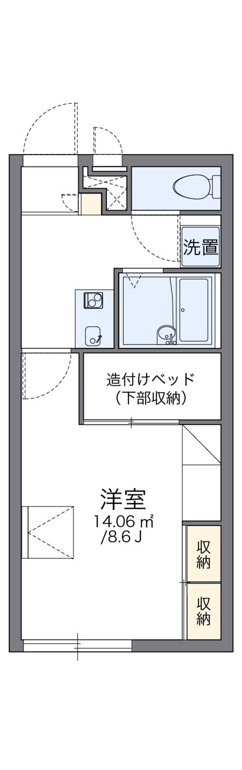 レオパレスチャーム　Ⅰ 間取図