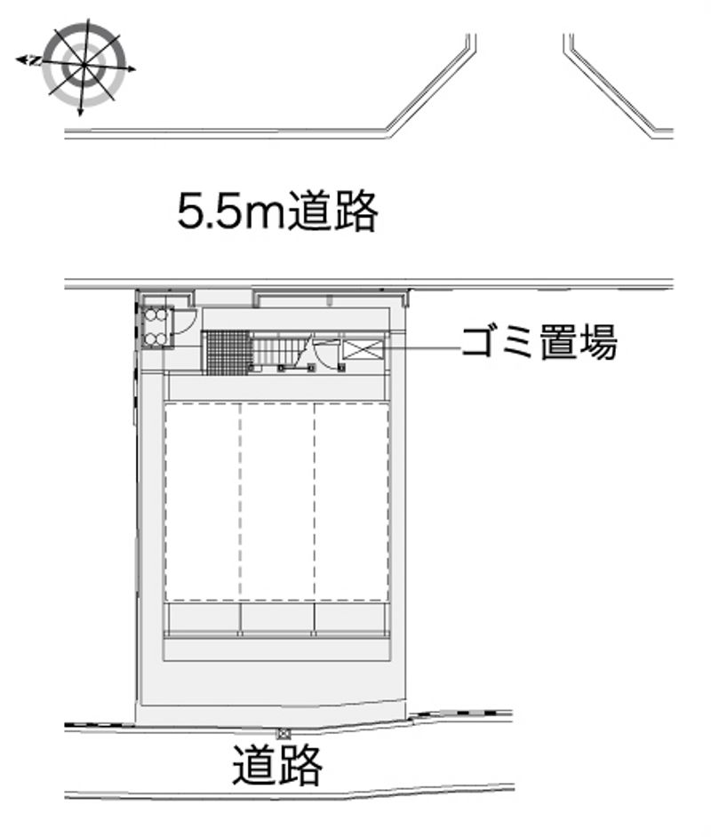 レオパレス紫野 配置図