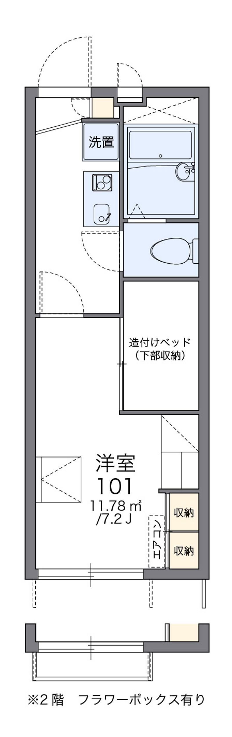 レオパレスＳＡＫＡＥⅡ 間取図