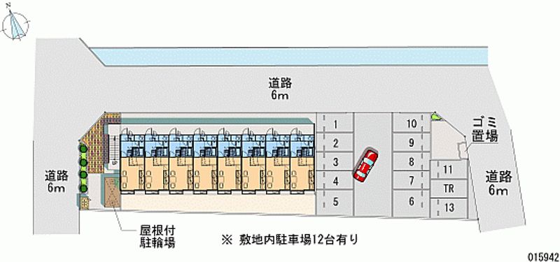 レオパレスあさひ吉岡 月極駐車場