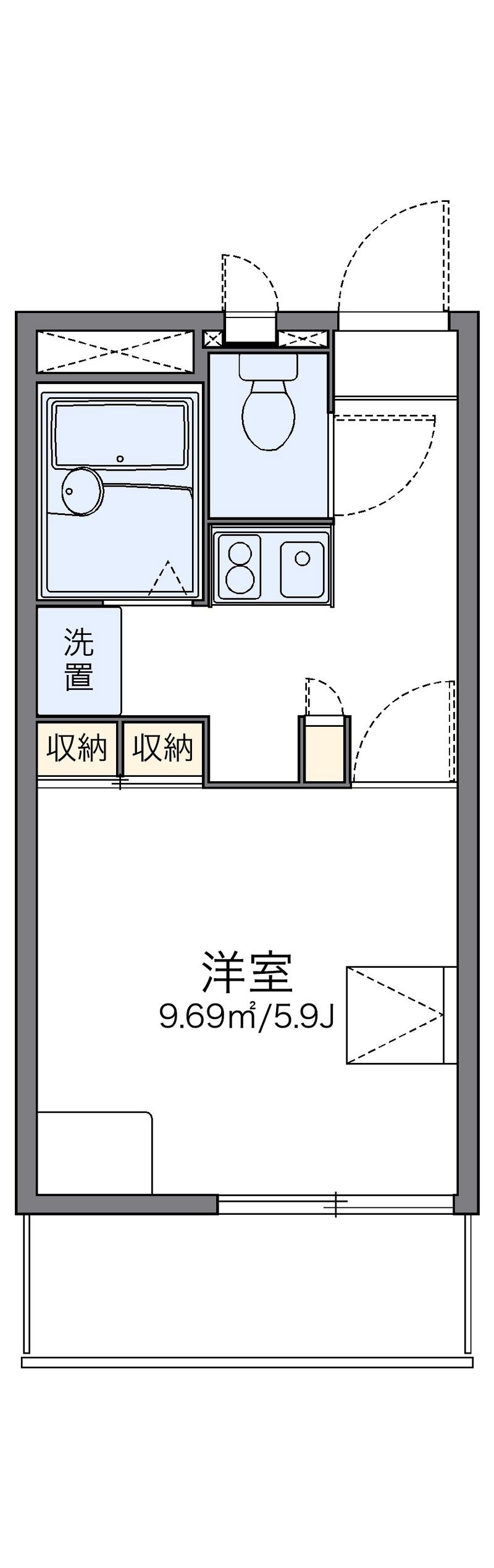 レオパレスグランヴィラージュ 間取図