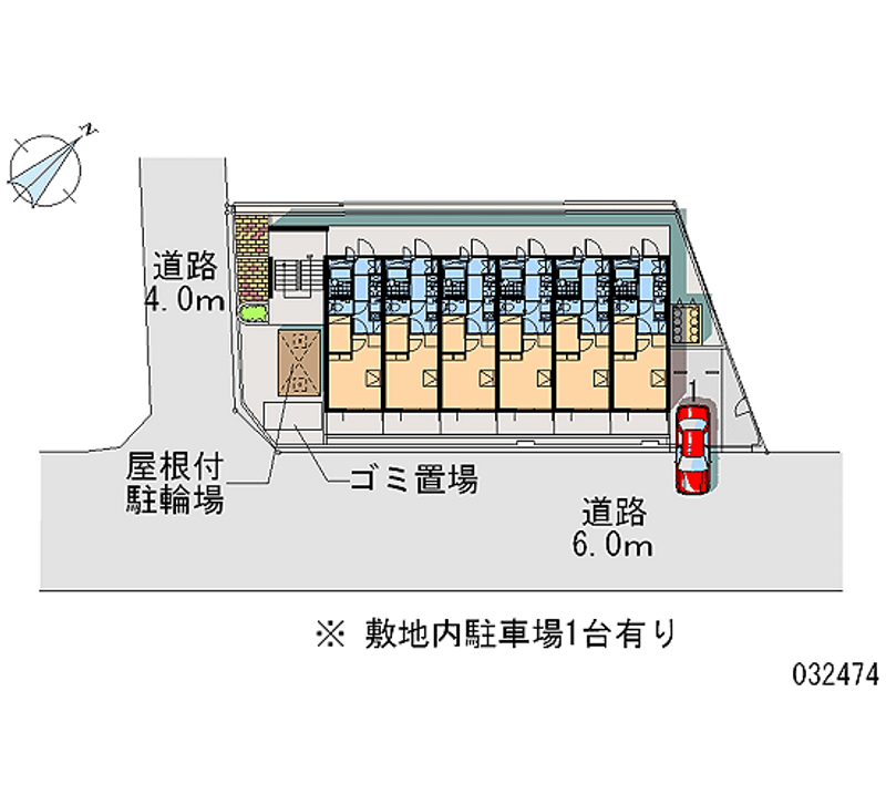 レオパレスフリージア 区画図