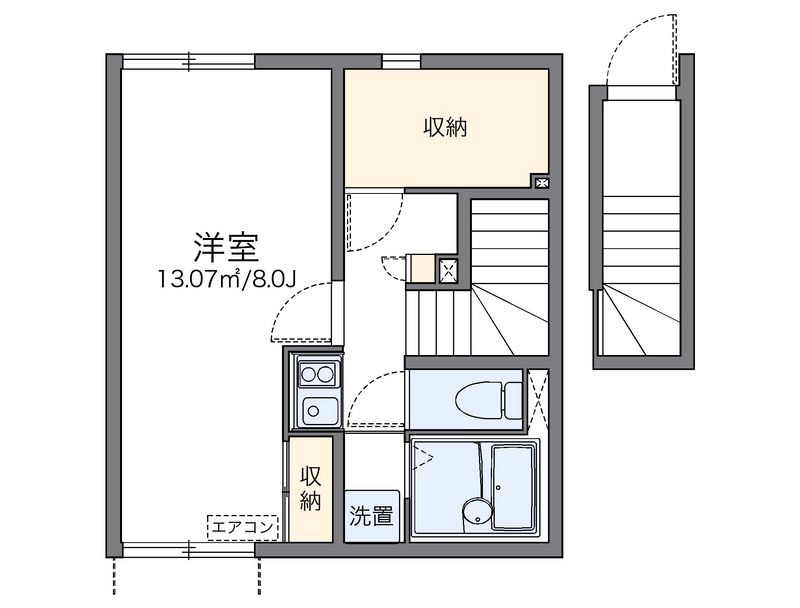 レオネクスト山崎　あずま橋 間取り