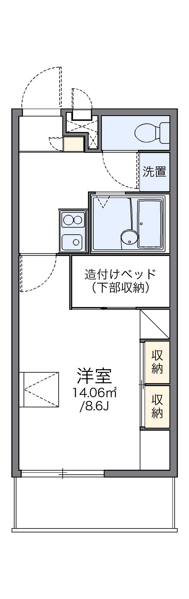 レオパレス幸甚 間取図
