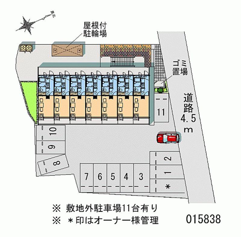 レオパレス笠間 区画図