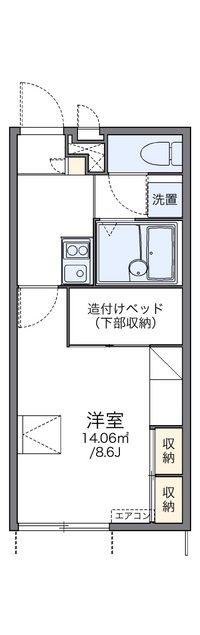 レオパレスエフ　ニイジマ６ 間取り図