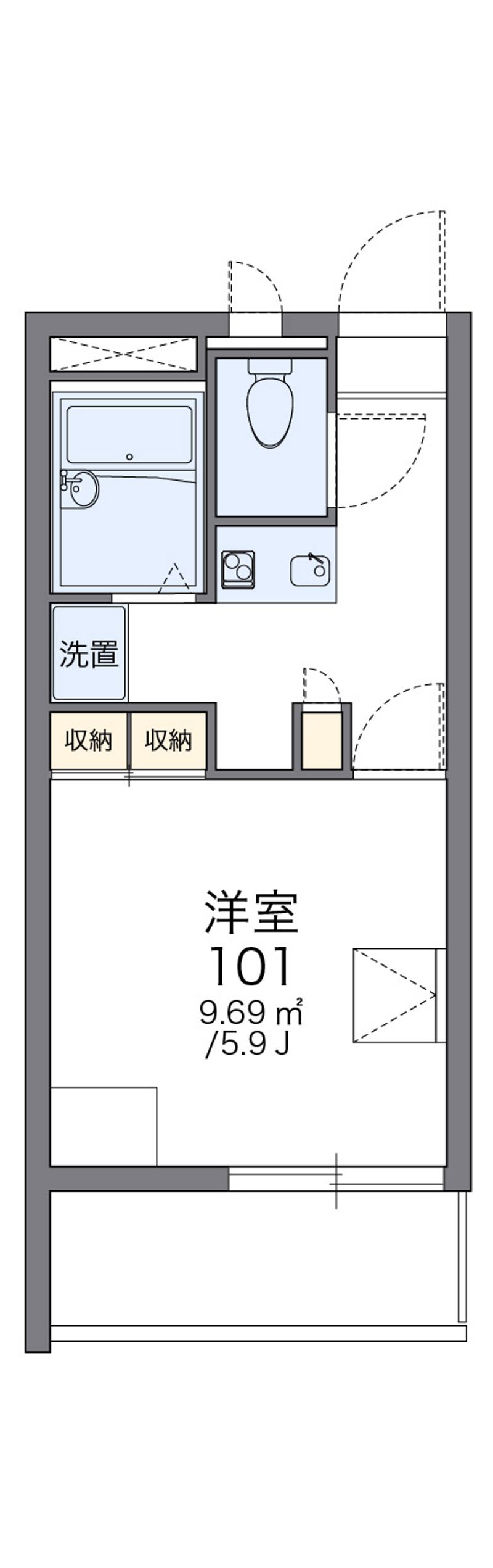レオパレスヴィラ・スペランツァ 間取図
