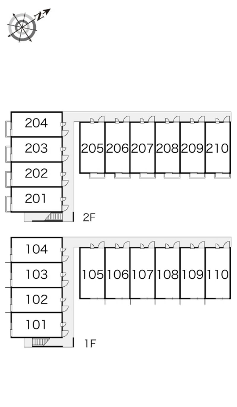 レオパレスＤｅｒｎｉｅｒⅡ 間取配置図
