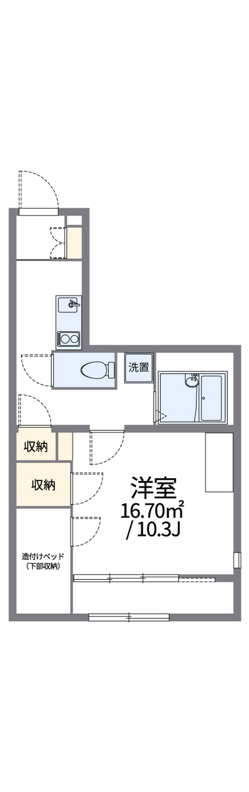 レオパレスレーブⅢ 間取図
