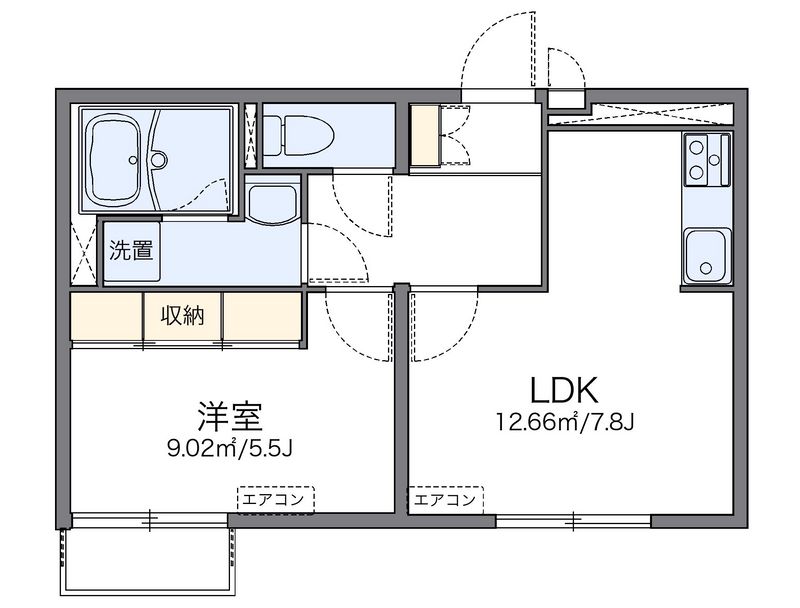 レオネクストファイブストリート 間取図