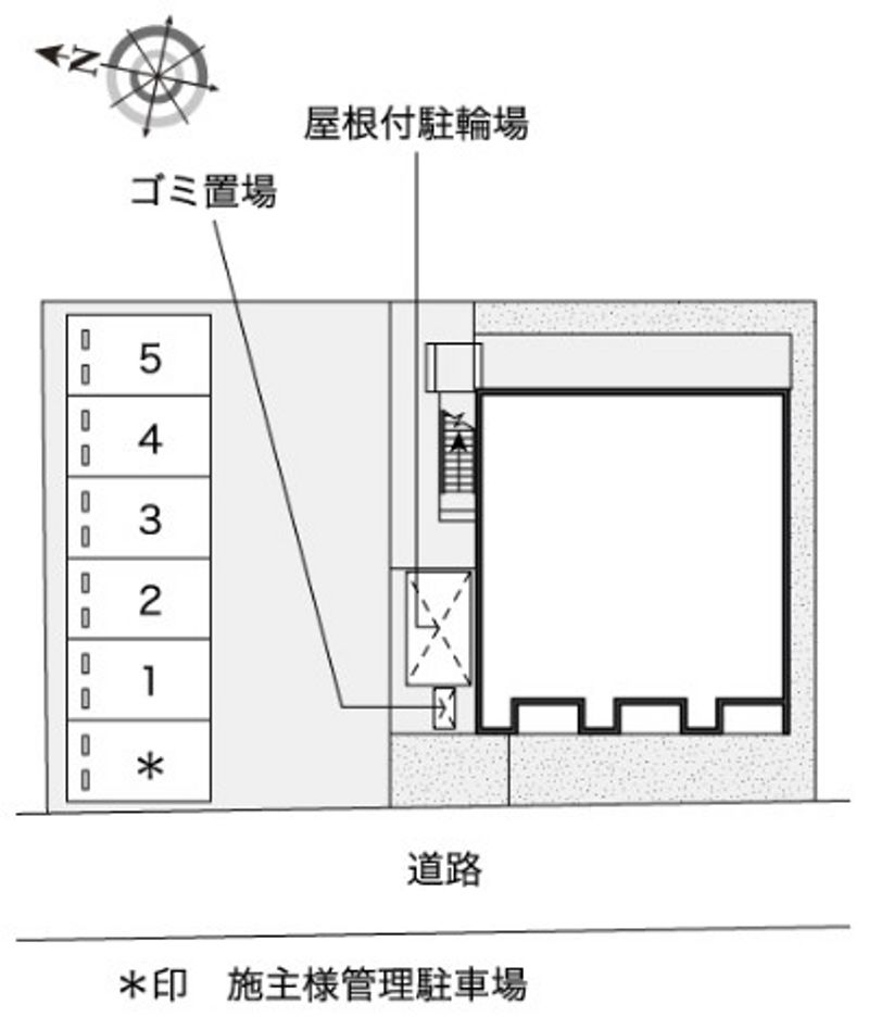 レオネクストアイリス倉富 駐車場