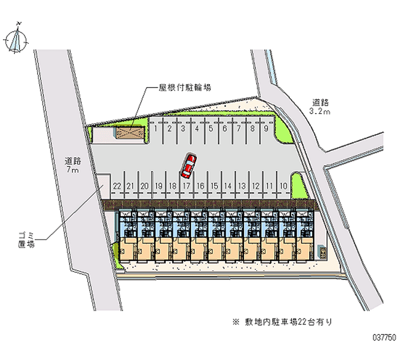 レオパレスワンダーランド　Ⅳ 月極駐車場