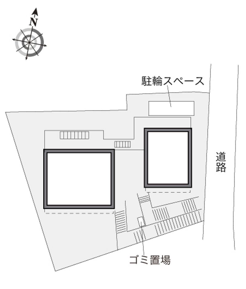 レオパレス高東 配置図