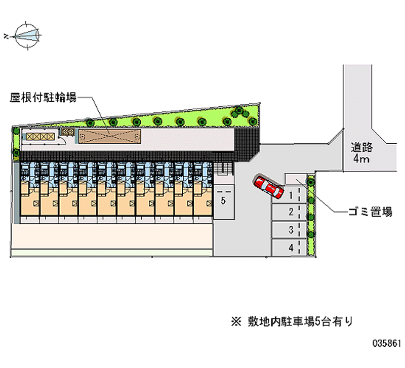 レオパレスＮＥＷ　ＧＲＥＥＮⅡ 月極駐車場