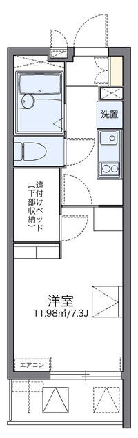 レオパレスアップル 間取り図