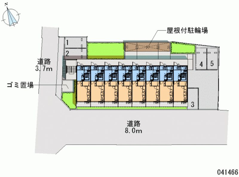 レオパレスけやき 月極駐車場