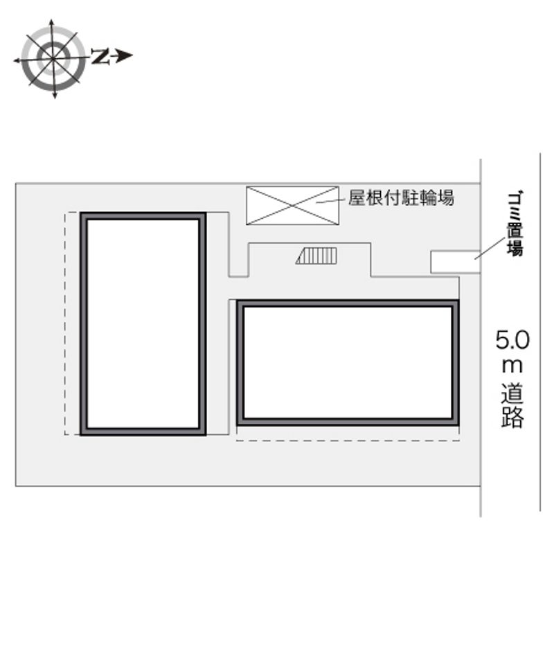 レオパレスハイアット国立 配置図