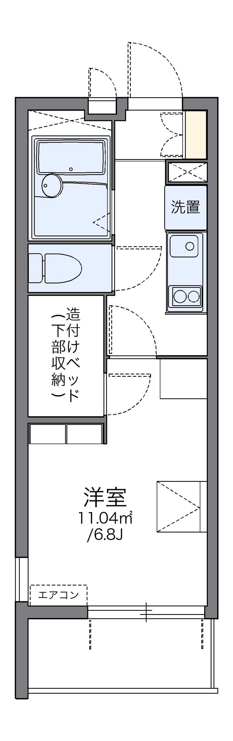 レオパレスフェリーチェ 間取図
