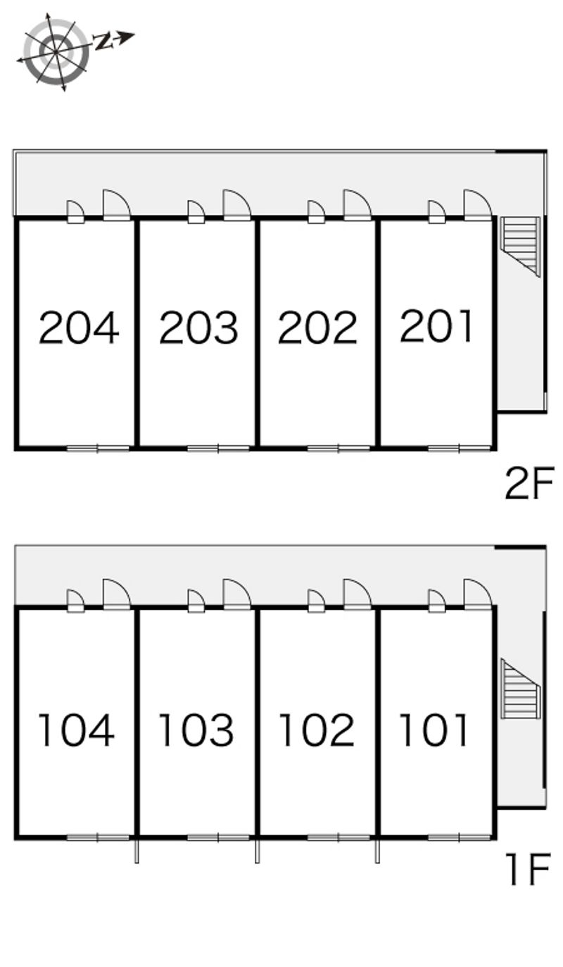 レオパレスアンビティオ 間取配置図
