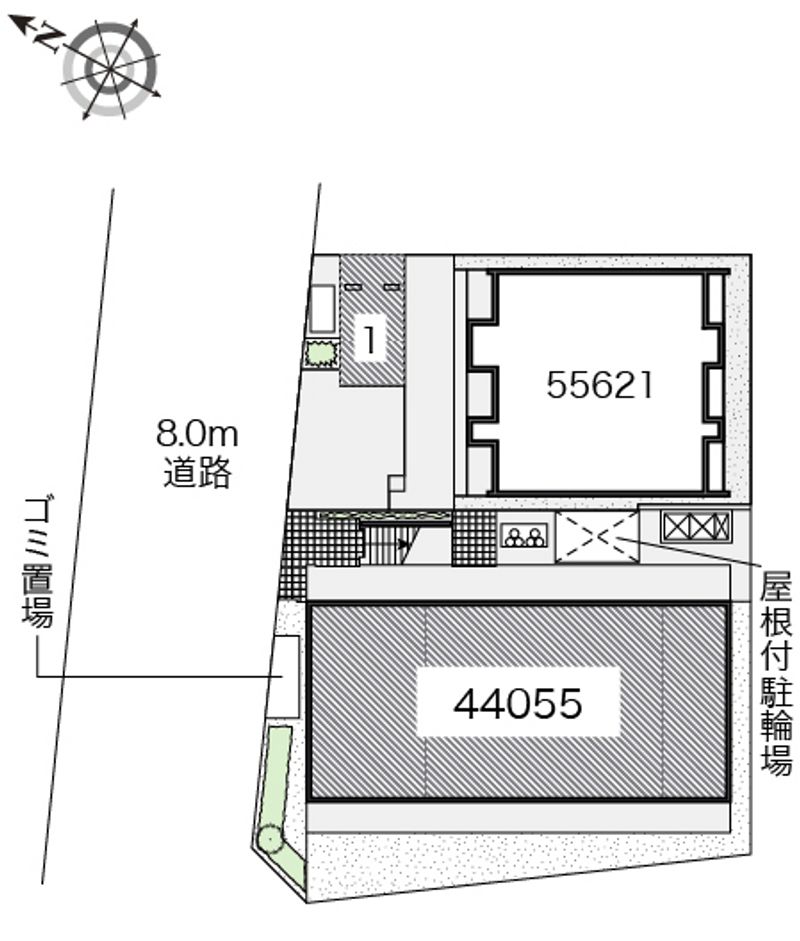 レオパレスＷＡＫＡＮＡ 配置図