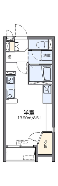 レオネクスト東島田Ⅱ 間取り図