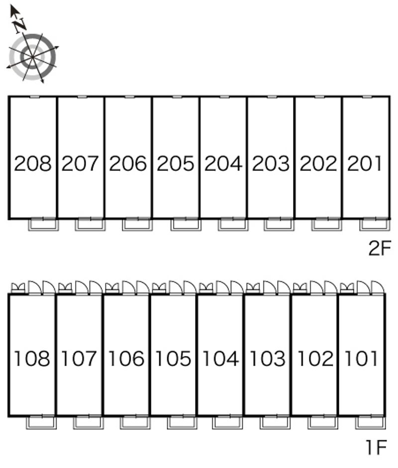 レオパレスＫｏｓｕｃａ　０４ 間取り配置図