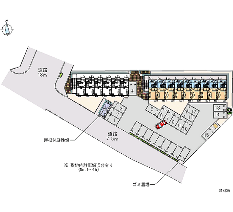 17885 Monthly parking lot