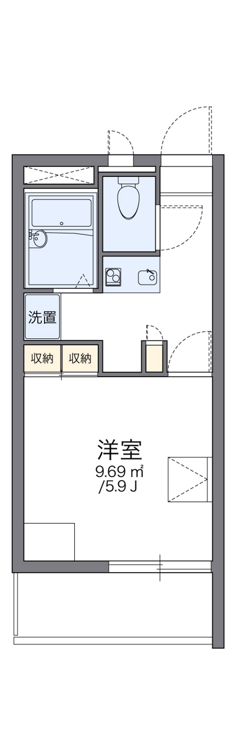 レオパレスグランデ泉Ｂ 間取り