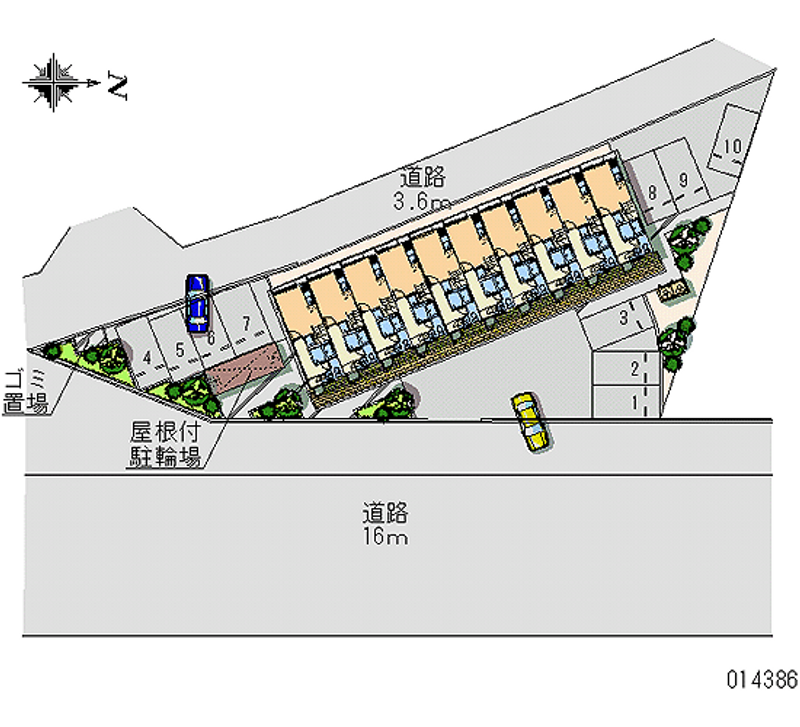 レオパレス西久保 月極駐車場