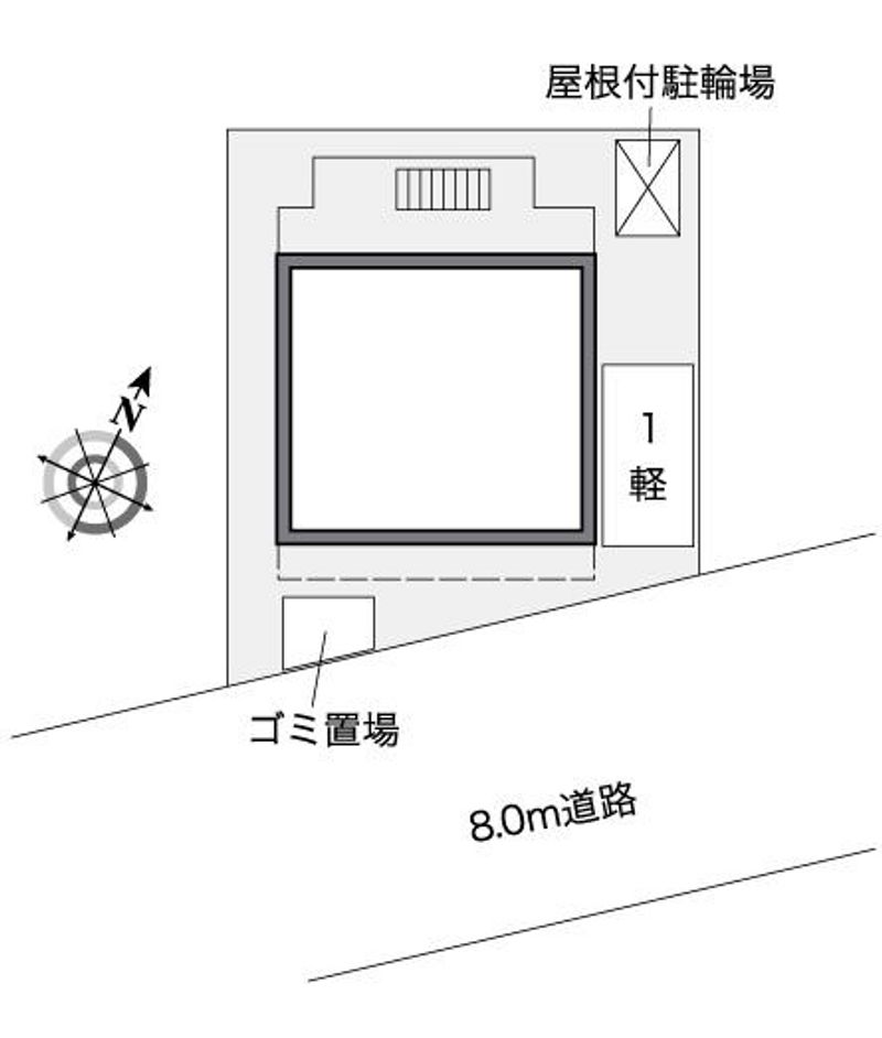レオパレス都賀川 配置図