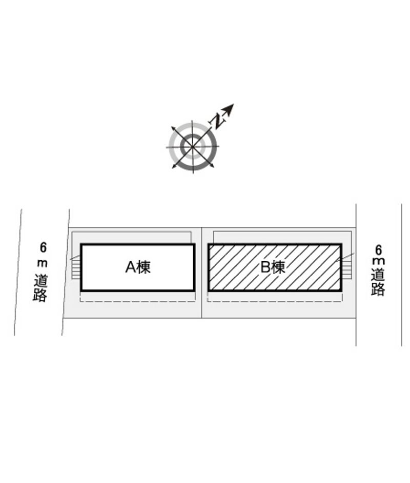 レオパレス川合Ｂ 配置図