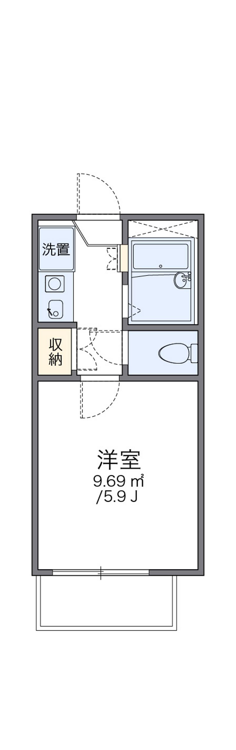 レオパレス伊勢崎第２ 間取り