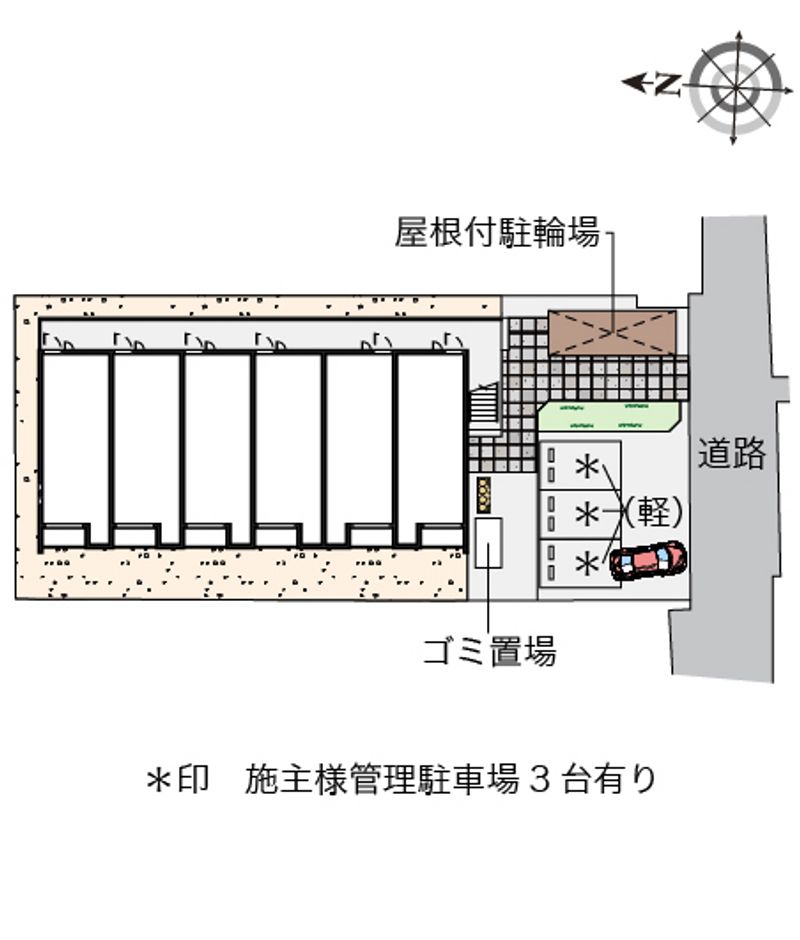 クレイノリベールコート五位堂 配置図