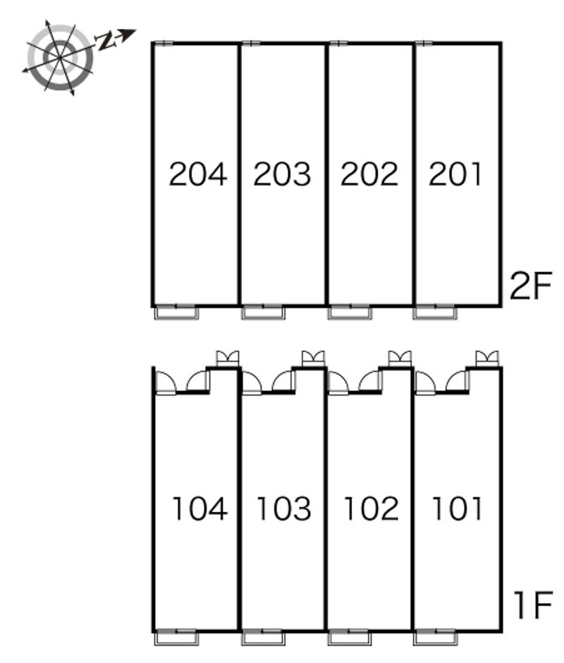 レオパレスルピナスⅡ 間取配置図