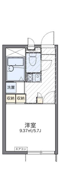 レオパレス椿 間取り図