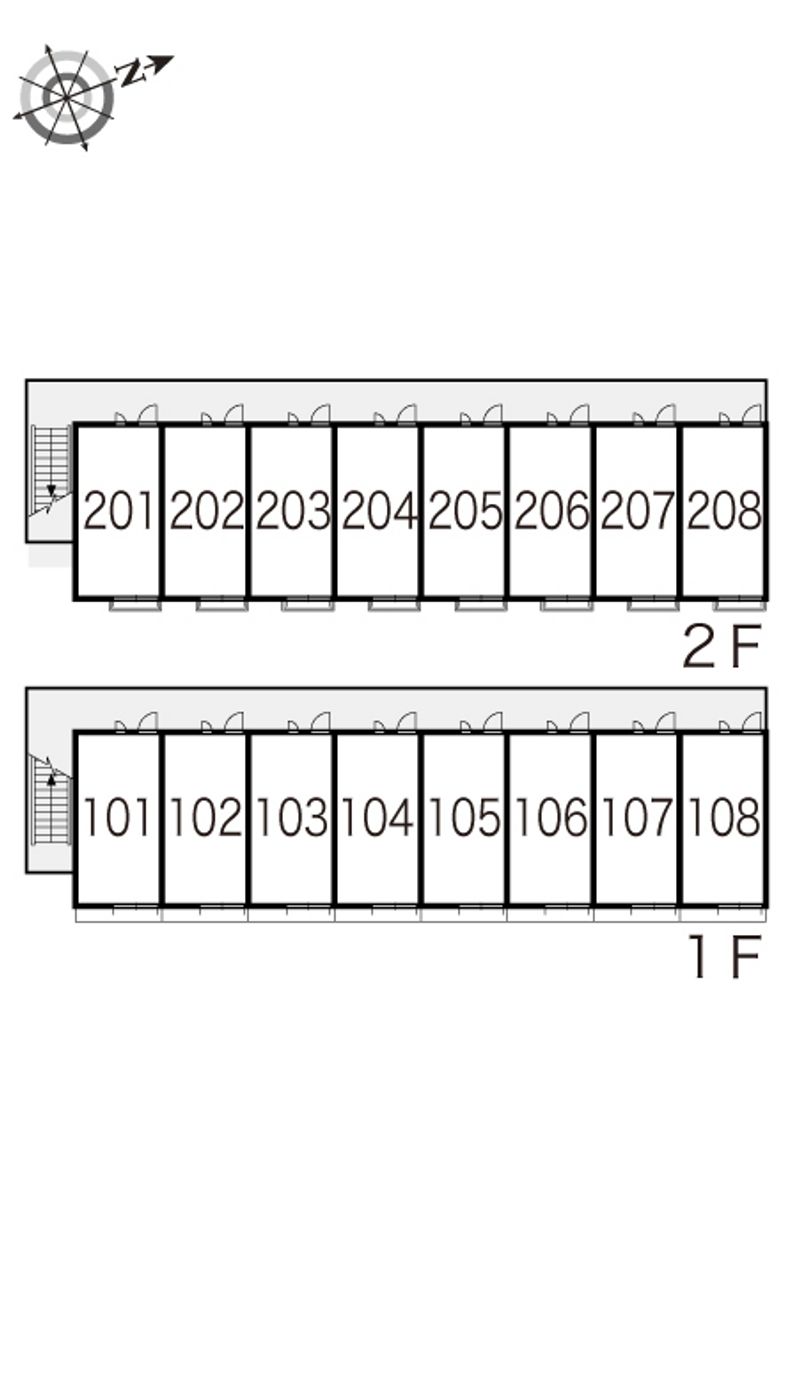 レオパレスメリディアーノ 間取配置図