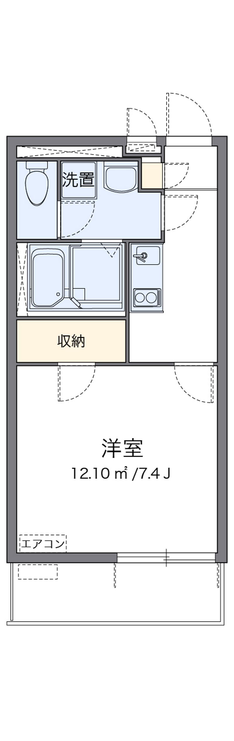 クレイノＴＡＴＥＩＳＨＩ 間取図
