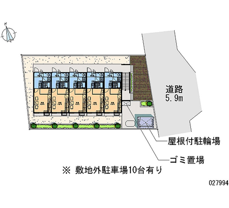 レオパレスやまなみ 月極駐車場