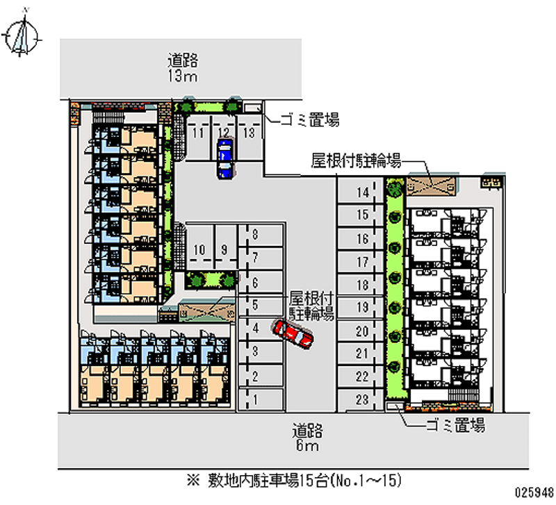 レオパレスセントラル壱番館 月極駐車場