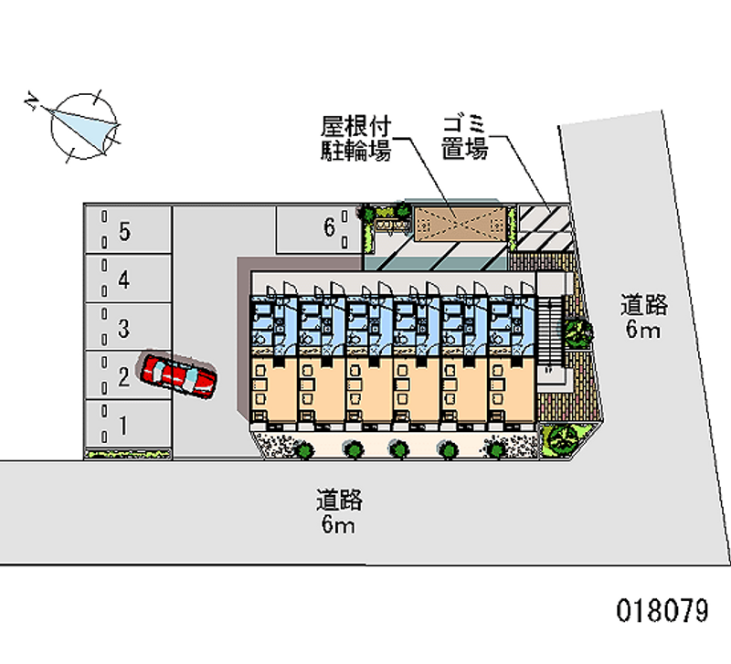 レオパレスメルベーユ 月極駐車場