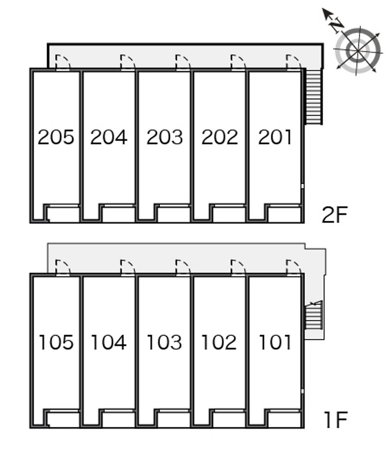 レオネクスト行橋Ⅱ 間取配置図