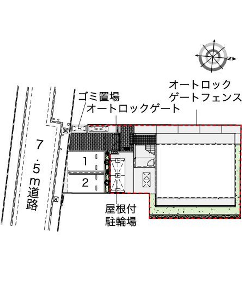 レオパレスアルス中央 配置図