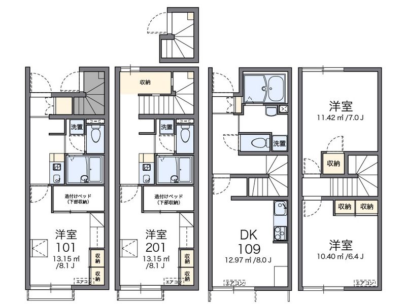 レオパレスポラリス 間取図