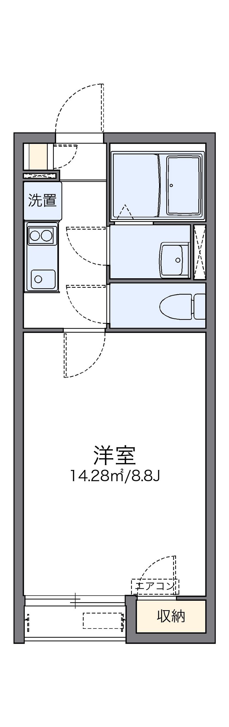 レオネクストゆたか 間取図