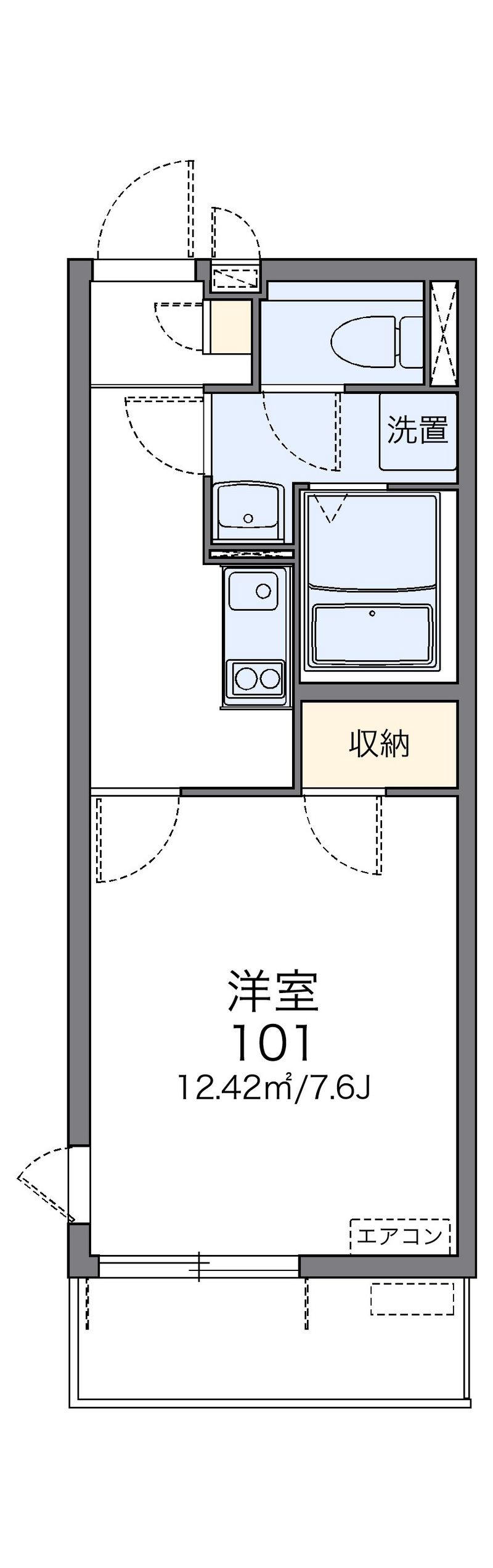 レオネクストドミールメディオ 間取図