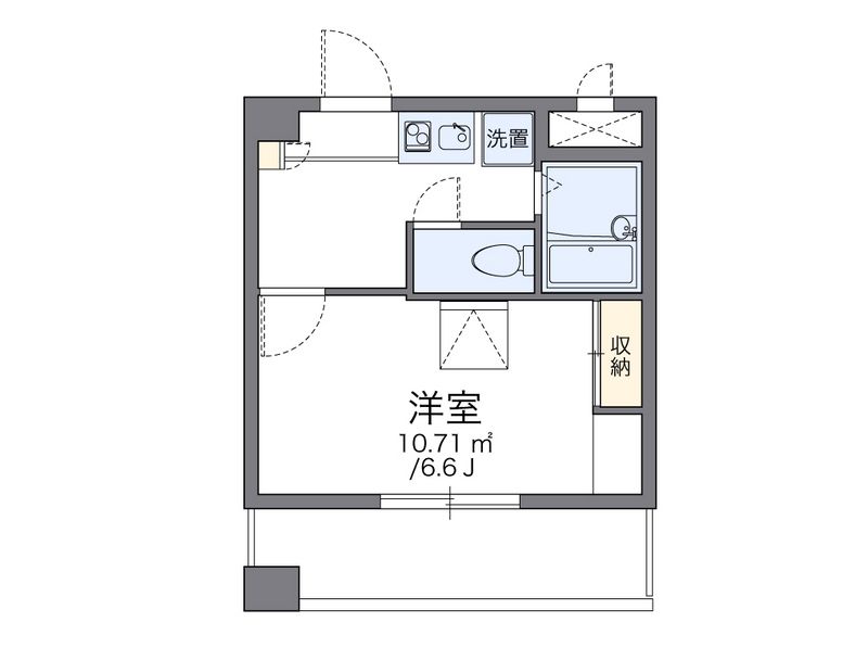 レオパレスアストラーレ茶屋町東 間取図