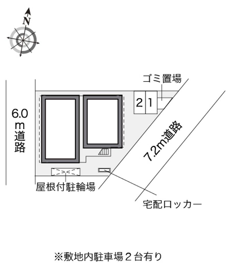レオパレス中央林間 配置図