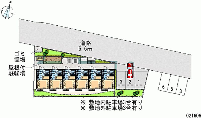 レオパレスコンフォート 月極駐車場